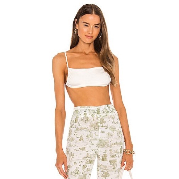 WeWoreWhat Ruched Top Off White - Picture 3 of 4